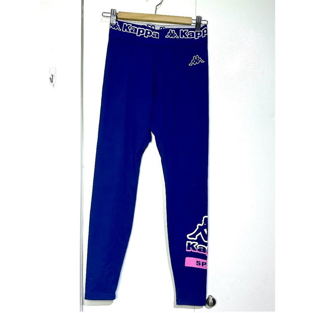 Kappa Women's Blue Leggings with Logo